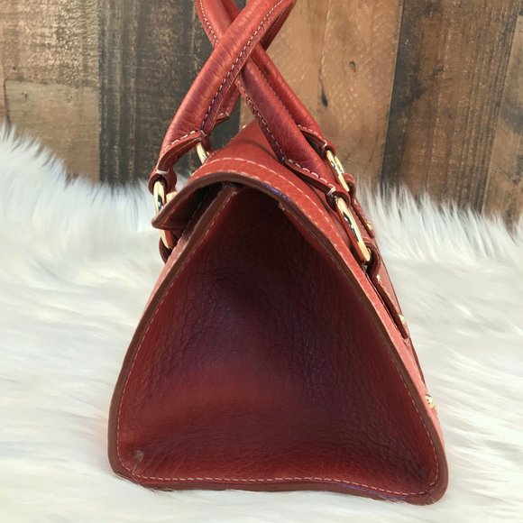 Dolce & Gabbana Cognac Pebbled Leather Satchel - Picture 8 of 16